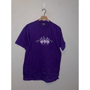 Vintage Hummingbird Shirt Garden Graphic Purple Sherry's Best Tee VTG 90s Large